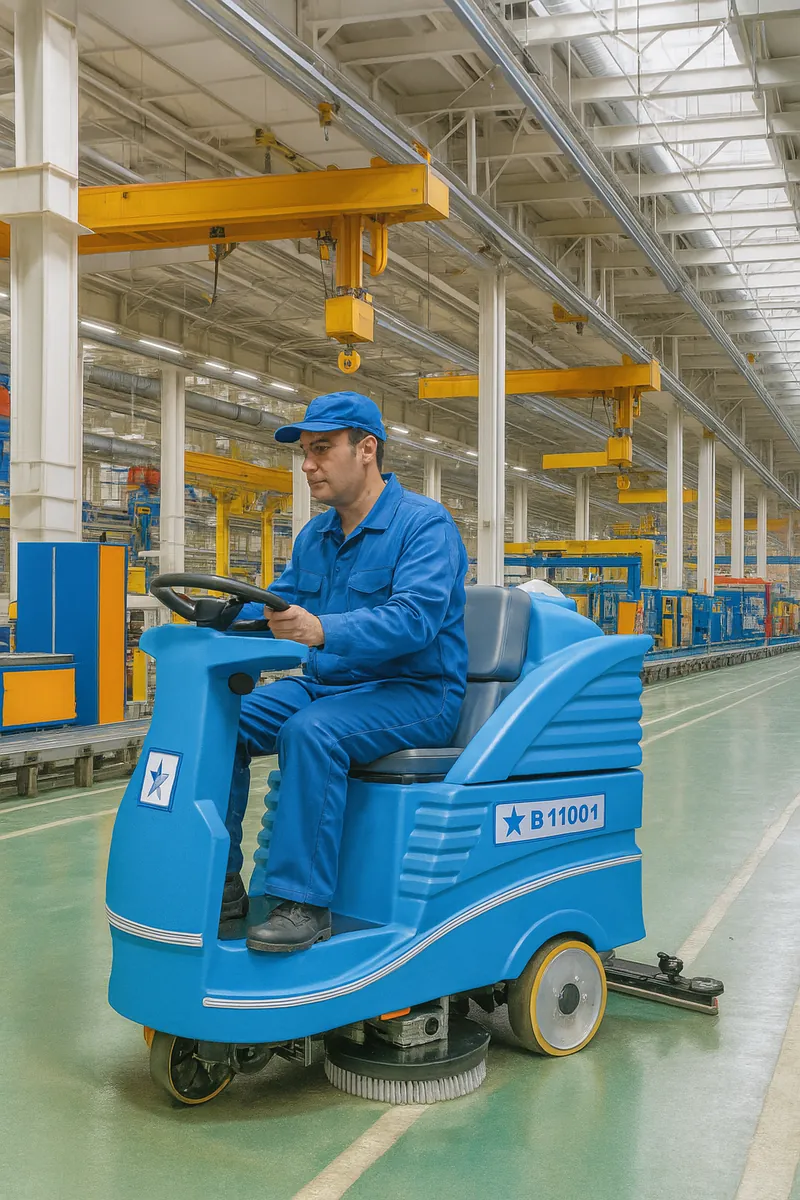 CLEANVAC B11001 BİNİCİLİ YER YIKAMA MAKİNESİ 