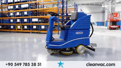 Cleanvac B 12001 Binicili Zemin Yıkama Makinesi ile Profesyonel Temizlik