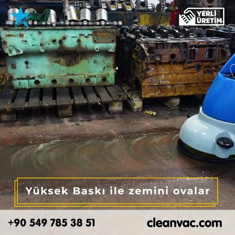 Cleanvac E3501 Zemin Temizleme Makinesi – Profesyonel Kablolu Yer Temizliği Gücü