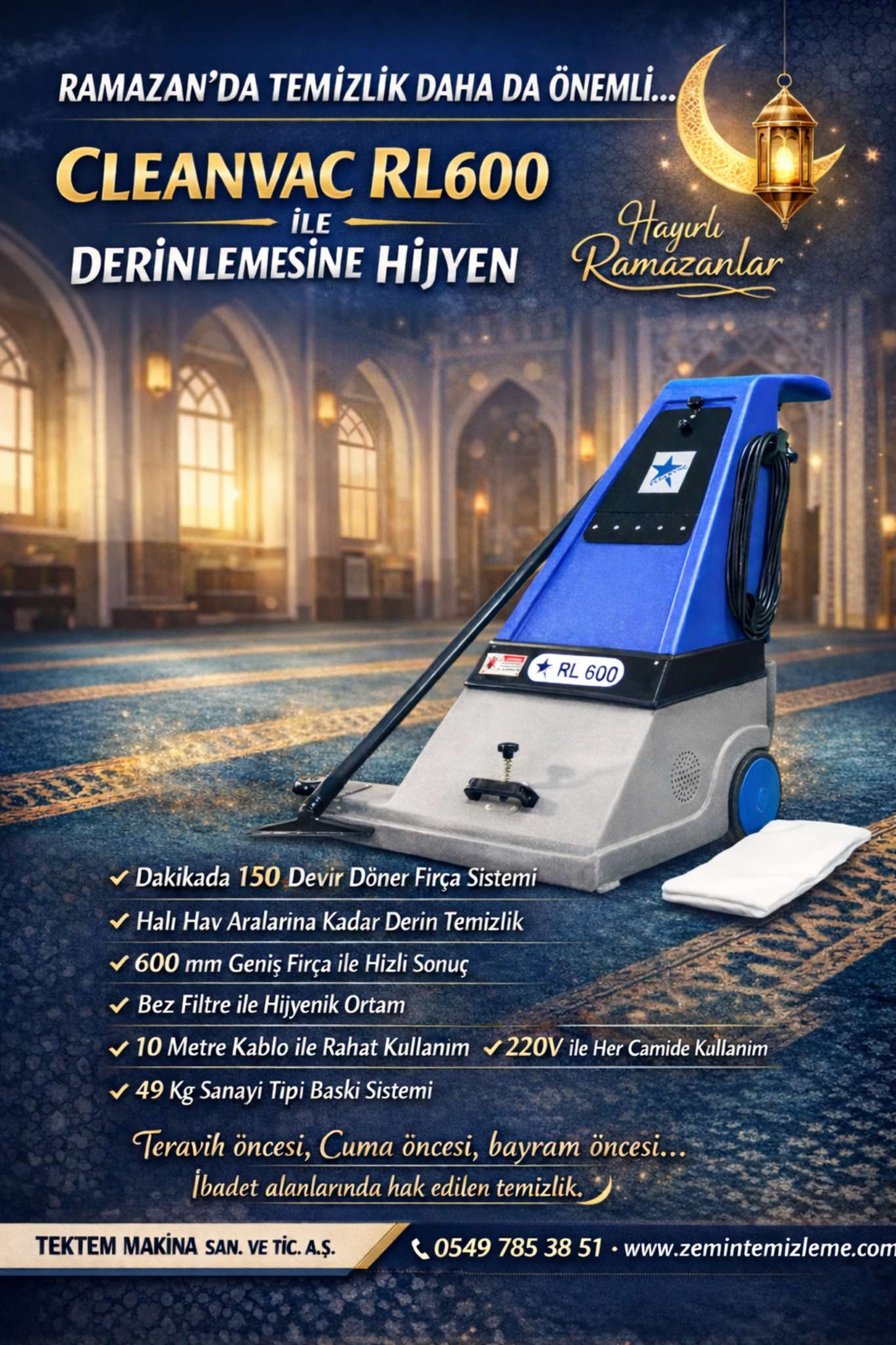 CAMİ SÜPÜRGESİ KURULUMU