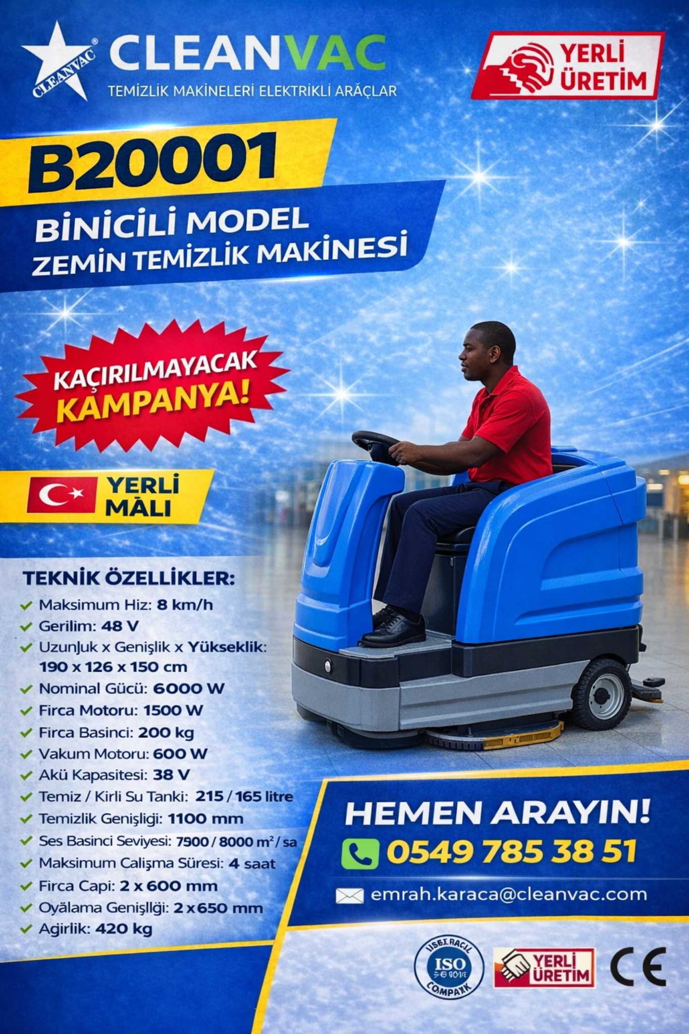 Zemin Yıkama Makinaları Fiyatları 2026