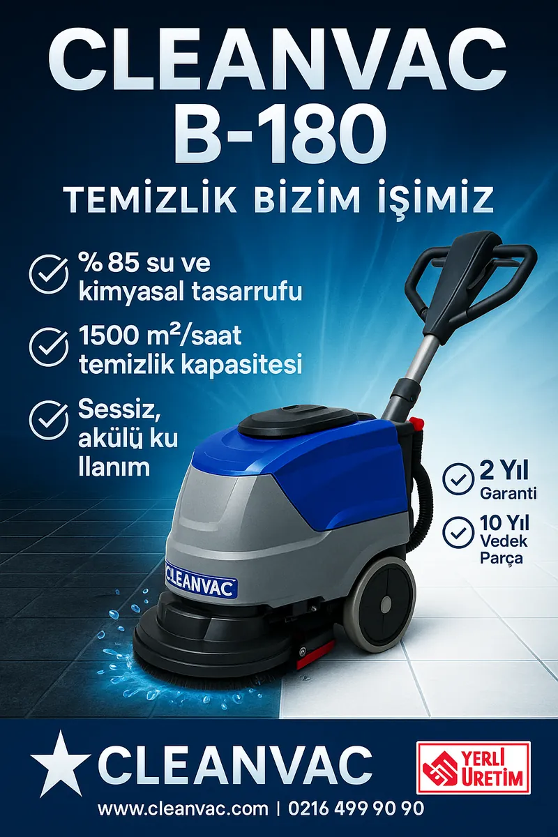 AKÜLÜ ZEMİN YIKAMA MAKİNESİ B180