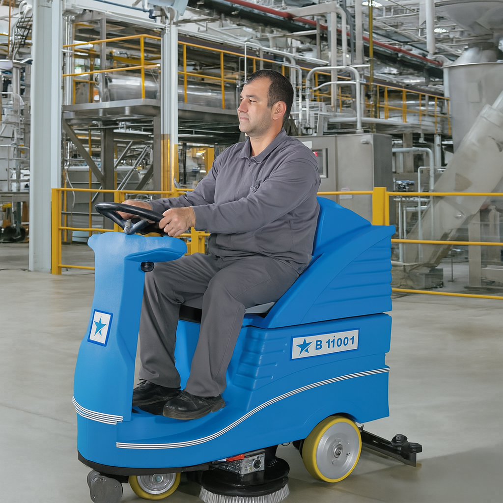 binicili zemin yıkama makinesi